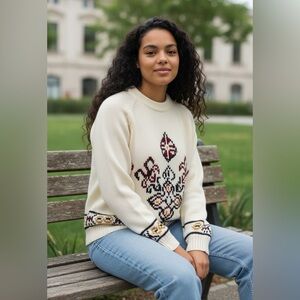 Vintage Sigallo Acrylic Crewneck Sweater